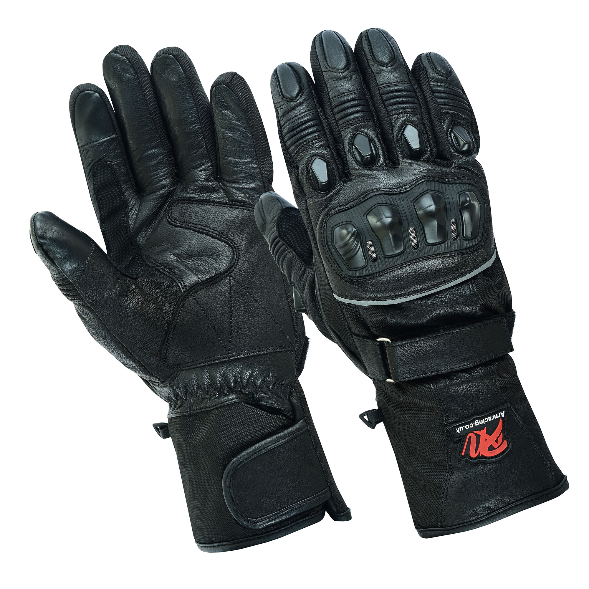 ALL SIZES Leather Motorbike Motorcycle Gloves Biker Waterproof Windproof Thermal 
