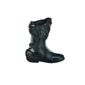Motorcycle Boots Durable and Capable Real Leather Black and Orange