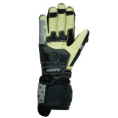 The Motorcycle Racing Leather Gloves - Green Color