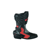 100% Real Leather Used To Make the motorbike boots Red and Black Durable and Capable.