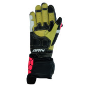 Motorbike leather gloves Pink color ARN-LWG-0010