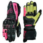 Bespoke Motorcycle Racing Leather Gloves Pink Colour